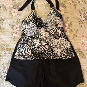Catalina Black and White Swimwear